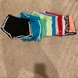 Pack of 7 sport shorts for girls